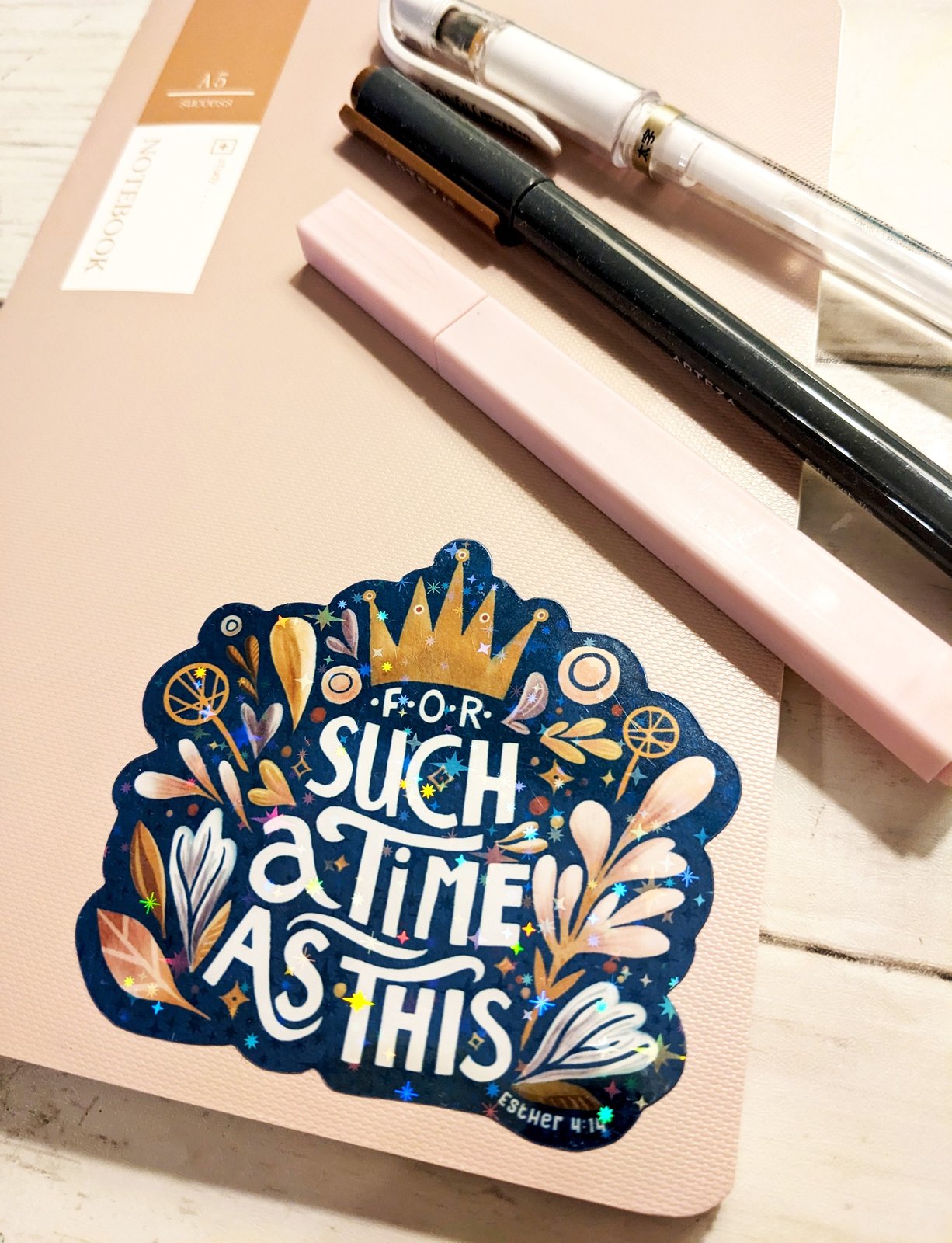 For Such a Time as This Vinyl Holographic Sticker